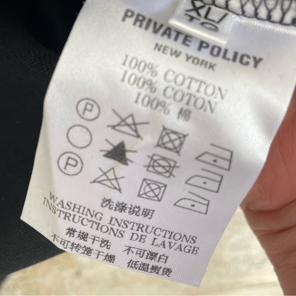 PRIVATE POLICY NEW YORK Pleasure Baby Tee Unisex NWT XL - Picture 5 of 9